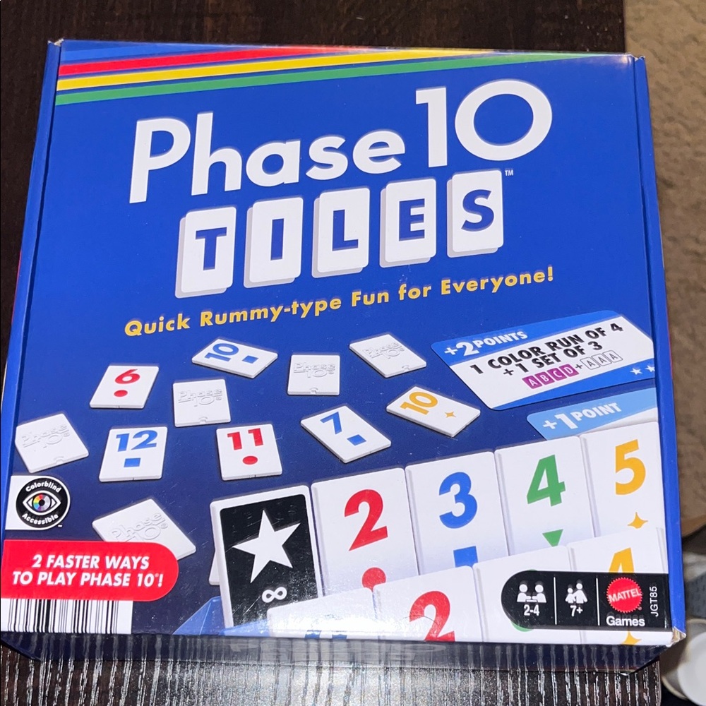 Phase 10 Tiles Game